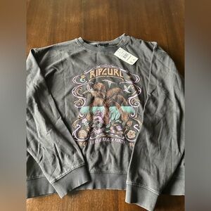 Rip Curl Charcoal Graphic Crewneck Sweater